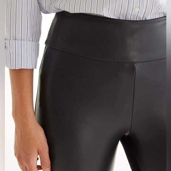 New Reitmans Black Faux Leather Pants - Picture 8 of 12